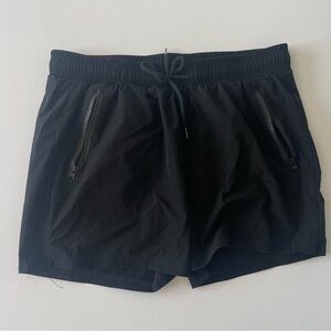 Men’s Black swim shorts with drawstring waist Size L